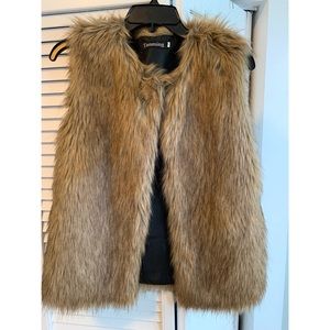 Brown Faux Fur Vest